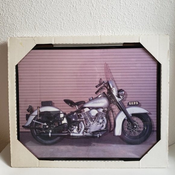 #Harley Davidson art wall print picture photo frame - Picture 1 of 5